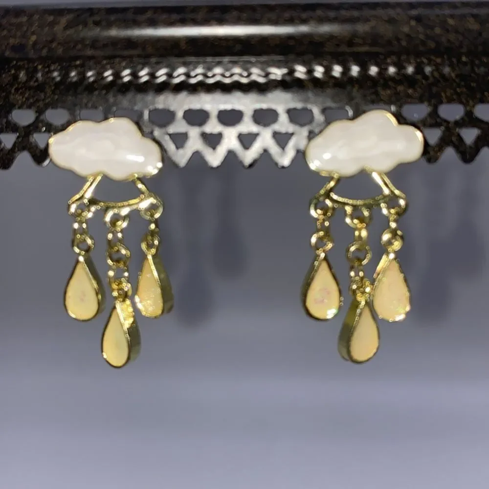 ✨🆕✨🌧️ Cute Rainy Cloud Tassel Earrings 🌧️ ✨